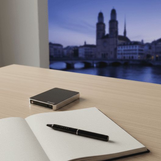 Cold wallet on desk
